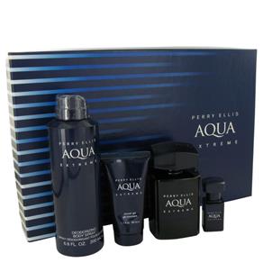 Perfume Masculino Perry Ellis Aqua Extreme CX. Presente - Eau de Toilette Mini EDT Body - 100ml-7,5 ML-200ml-50ml