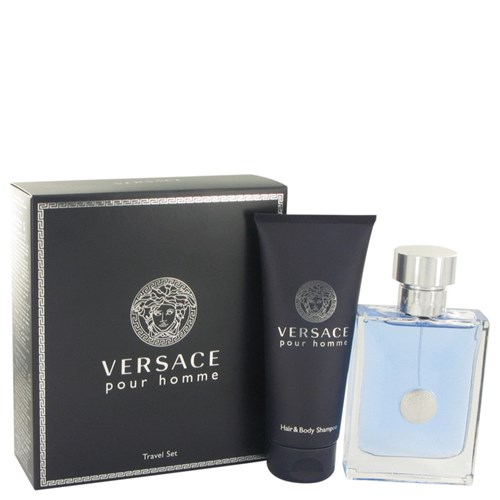 Perfume Masculino Pour Homme Cx. Presente Versace 100 Ml Eau de Toilette 100 Ml + Gel de Banho