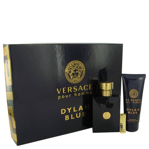 Perfume Masculino Pour Homme Dylan Blue Cx. Presente Versace 100 Ml Eau de Toilette 100 Ml + Gel de Banho + Money Clip