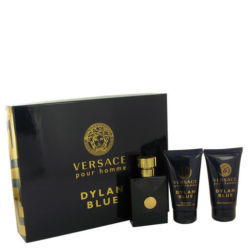 Perfume Masculino Pour Homme Dylan Blue Cx. Presente Versace 50 Ml Eau de Toilette + 50 Ml Balsamo Pós Barba + 50 Ml +