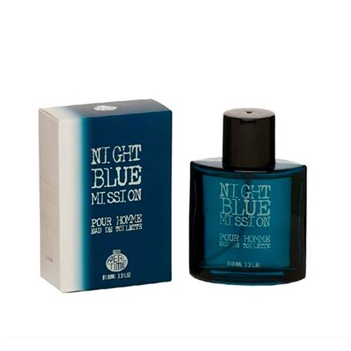 Perfume Masculino Real Time Night Blue Mission Edt - 100ml