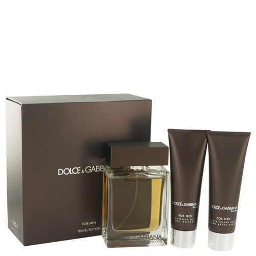 Perfume Masculino The One Cx. Presente Dolce & Gabbana 100 Ml Eau de Toilette + 50 Ml + Gel de Banho + 50 Ml Balsamo Pó