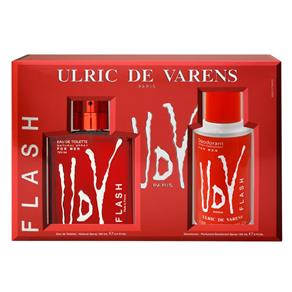 Perfume Masculino Udv Flash Ulric de Varens Eau de Toilette 100 Ml + Desodorante - Kit