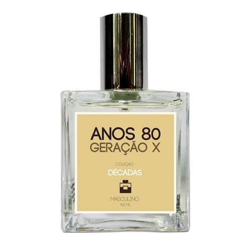 Perfume Natural Masculino Anos 80 - Geração X 100Ml - Coleção Décadas (100ml)