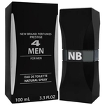 Perfume New Brand 4 Men Eau de Toilette Masculino 100ML