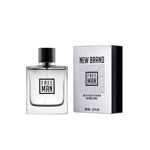 Perfume New Brand Free Man Eau de Toillete Masculino 100ml