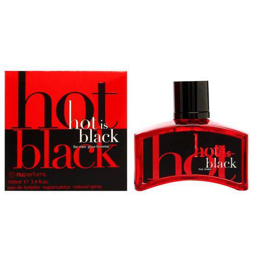 Perfume Nuparfums Hot Is Black Pour Homme Eau de Toilette Masculino 100ml