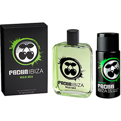 Perfume Pacha Wild Sex Eau de Toilette Masculino 100ml + Body Spray 50ml
