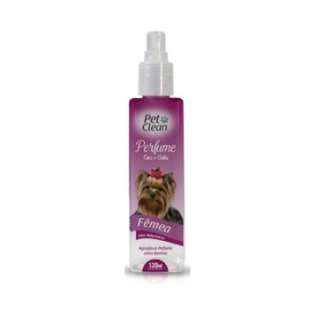 Perfume para Cães e Gatos Fêmea Pet Clean 120ml Pós Banho
