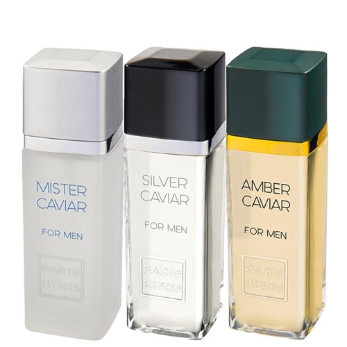 Perfume Paris Elysees Amber Caviar Silver Caviar e Mister C