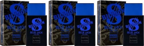 3 Perfume Paris Elysees Billion Blue Jack Masculino 100Ml
