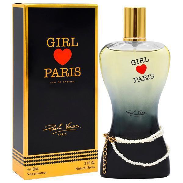 Perfume Paul Vess Girl Love Paris Eau de Parfum Feminino 100 Ml