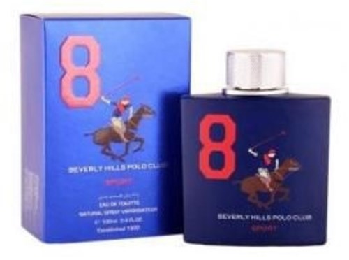 Perfume Polo Club Sport Beverly Hills Blue 8 Edt Masculino 100 Ml