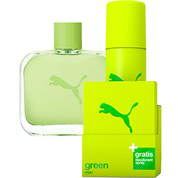 Perfume Puma Green Masculino Eau de Toilette 40ml + Desodorante 150ml