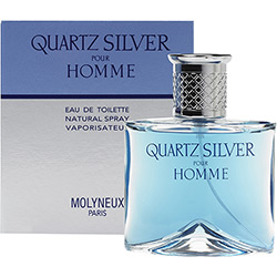 Perfume Quartz Silver Pour Homme Masculino Eau de Toilette 30ml Molyneux