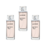 Perfume Queen of Life La Rive 75ml Edp CX com 3 unidades Atacado