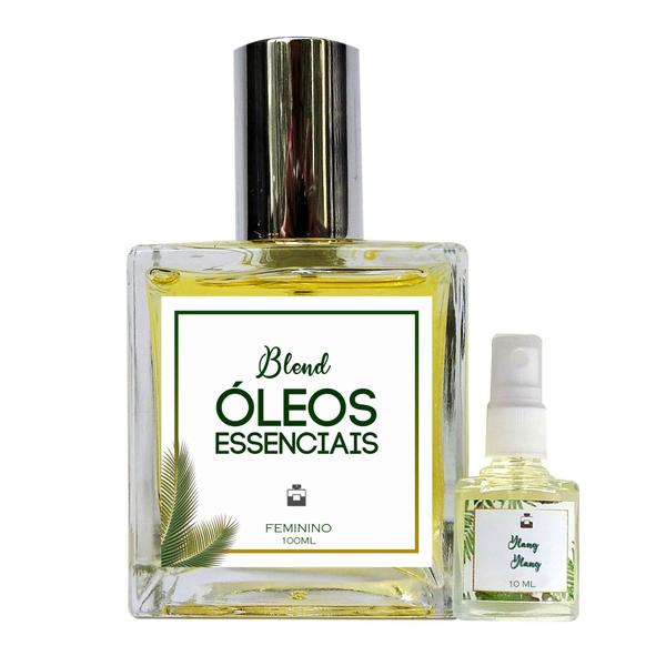 Perfume Laranja Doce Capim Limão 100ml Feminino - Blend de Óleo Essencial Natural + Perfume de Presente - Essência do Brasil