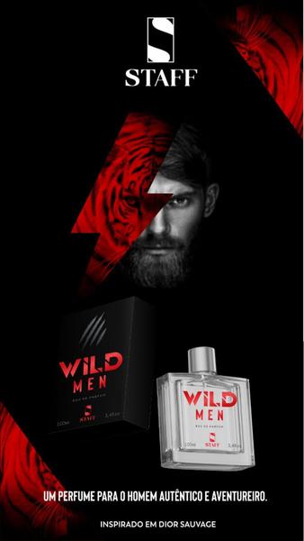 Perfume Sauvage 100ml (Wild Men) - Staff Cosmeticos