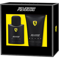 Perfume Scuderia Ferrari Black Edt75ml+Shower Gel 150ml