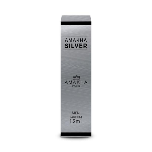 Perfume Silver 15ml Masculino Amakha Paris Eau de Parfum Bol