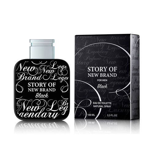 Perfume Story Of New Brand Black Masculino Eau de Toilette 100ml