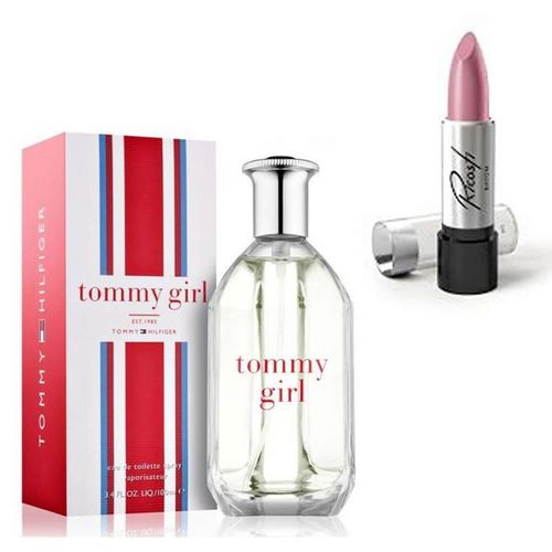 Perfume Tommy Girl Feminino 100ml com Batom Ricosti Cor Camelia