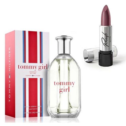 Perfume Tommy Girl Feminino 100ml com Batom Ricosti Cor Malicia