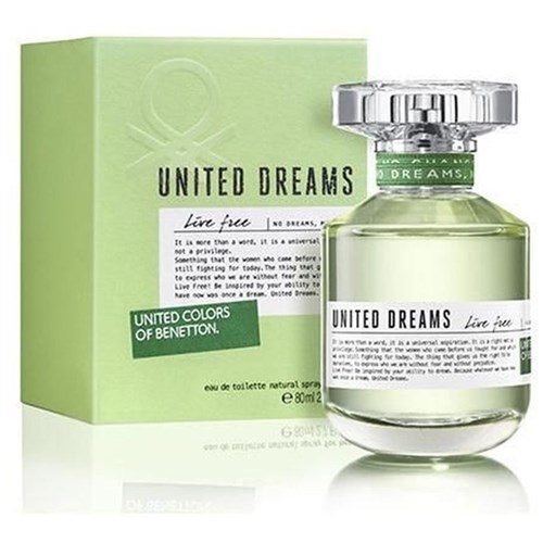 Perfume United Dreams Live Free 80Ml Edt Feminino Benetton