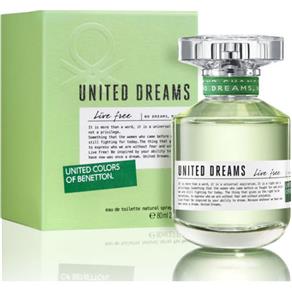 Perfume United Dreams Live Free EDT Feminino Benetton