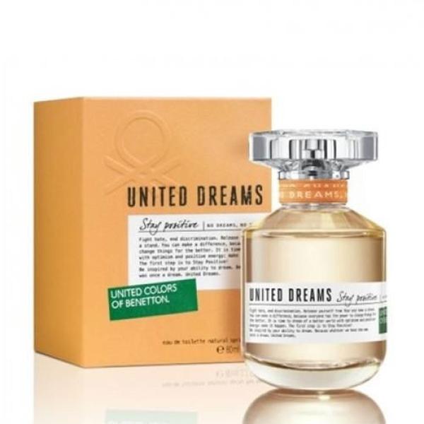 Perfume United Dreams Stay Positive 80ml Edt Feminino Benetton