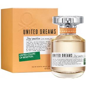 Perfume United Dreams Stay Positive EDT Feminino Benetton - 50 Ml