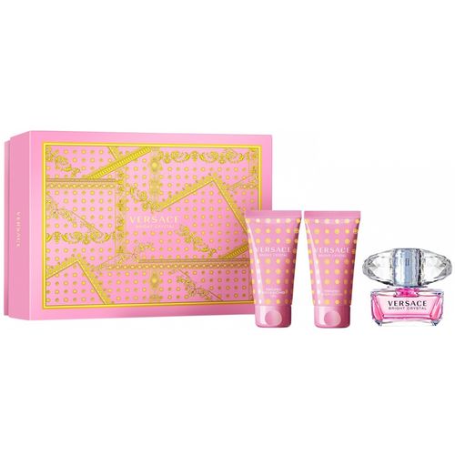 Perfume Versace Bright Crystal Kit Edt 50 Ml Loção e Gel de Banho