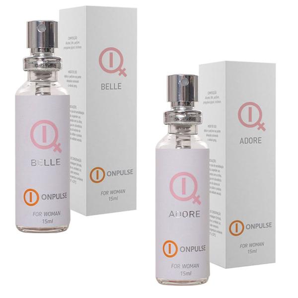 Perfumes Onpulse Belle e Adore Femininos Inspiração Importado 15 Ml