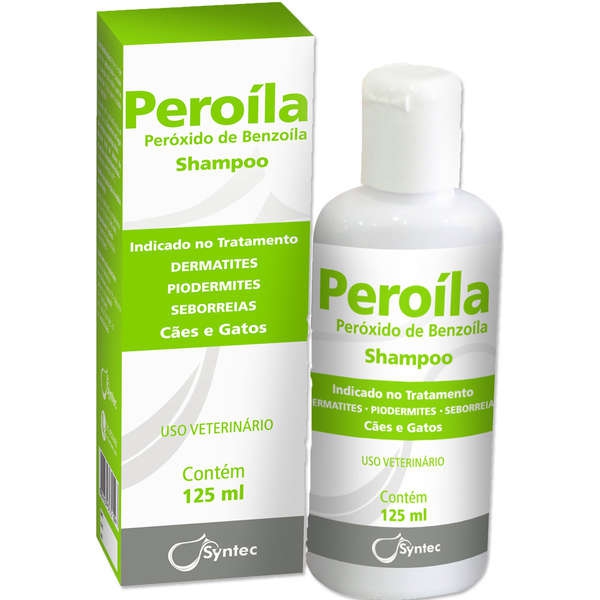 Peroíla 125 Ml Shampoo Tratamento Dermatites Cães e Gatos - Syntec