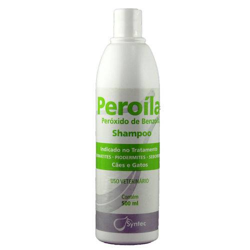 Peroíla Shampoo (Peróxido Benzoila) Cães e Gatos 500ml - Syntec