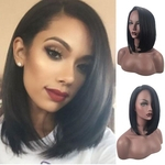 Wigs Short Straight Synthetic Hair Full Wigs for Women Natural Looking Heat Resi Hair Jewelry10.8