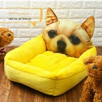 Pet Bed Cordeiro Cashmere Dog House Four Seasons Universal Squre Quente Pet Bed