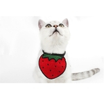 Pet Bib Saliva toalha cachecol Pet Shop morango Mão-tecidos bonitos para Cat Dog