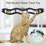Pet Cat Otário Bola de Brinquedo de Plástico Pendurado Janela Pista de Onda de Tênis de Mesa Brinquedo de Gato Engraçado