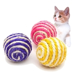 Pet Rope Weave Ball Teaser Toy for Pets Random Color