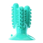 Pet Dog Escova Ventosa Chew limpeza dos dentes brinquedo seguro Elasticidade brinquedo do c?o