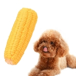 Pet Dog Puppy Latex Corn Shape Squeaky Resistente à Mordida Interativo Play Chew Toy