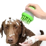 Pet Dog Silicone Bath Massagem Escova limpo e conveniente Uniforme A espuma ¨¦