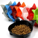 Pet Food Bowls melamina Anti-skid Forma Cat bonito Feeder Dog Cat Dispenser