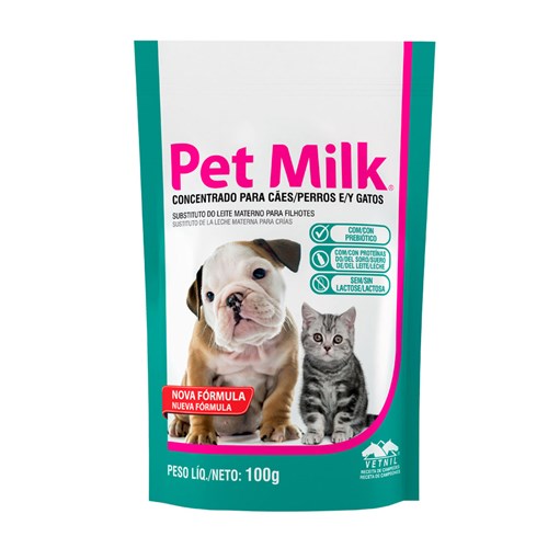 Pet Milk 100g Vetnil Leite Materno Cães Gatos