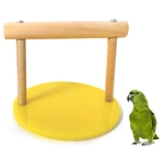 Pet Papagaio Pássaro Carrinho De Mesa De Madeira Poleiro Gaiola Decoração Ginásio Playground Play Toy