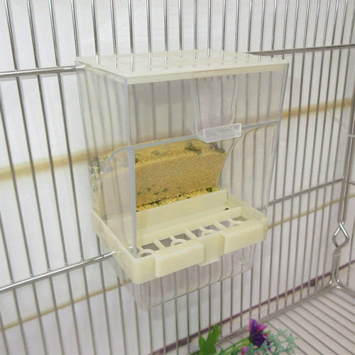 Pet Pássaro Anti-derrapante Supplies Acrílico Food automática Box Parrot Manger Pet