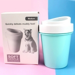 Pet Paw Cleaning Foot Washer Cup com cerdas macias de silicone para cães Golden Retriever Teddy Cats
