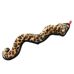 Pet Plush resistente à mordida de som Toy ranger os dentes Leopard Plush Imprimir Cobra boneca de brinquedo