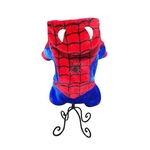 Pet roupas para cachorros The Amazing Spider-Man Coral Velvet Andando pet traje roupas quentes e cão à prova de vento no Outono Inverno
